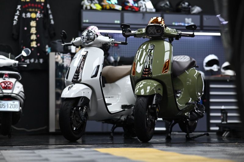 Vespa 機車美容完工——捷匠